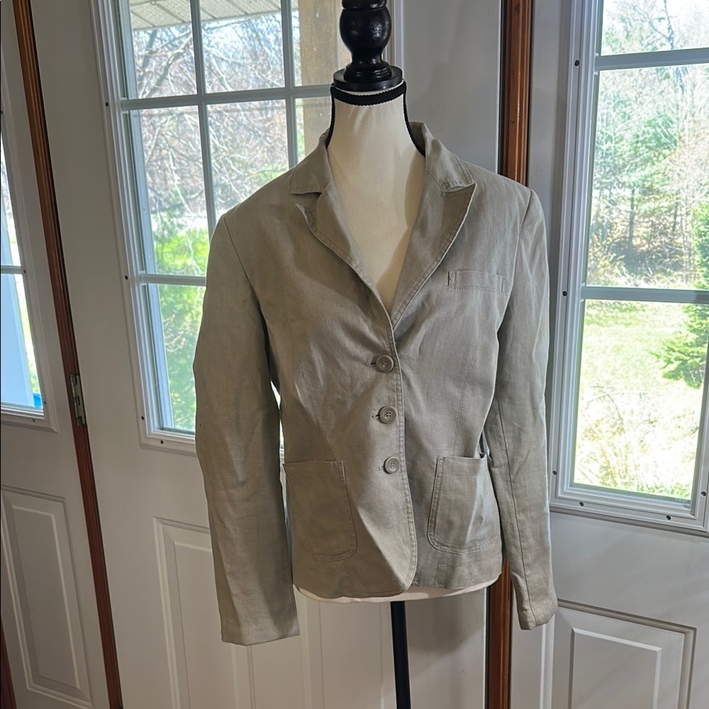 Smart Set Linen Beige Blazer